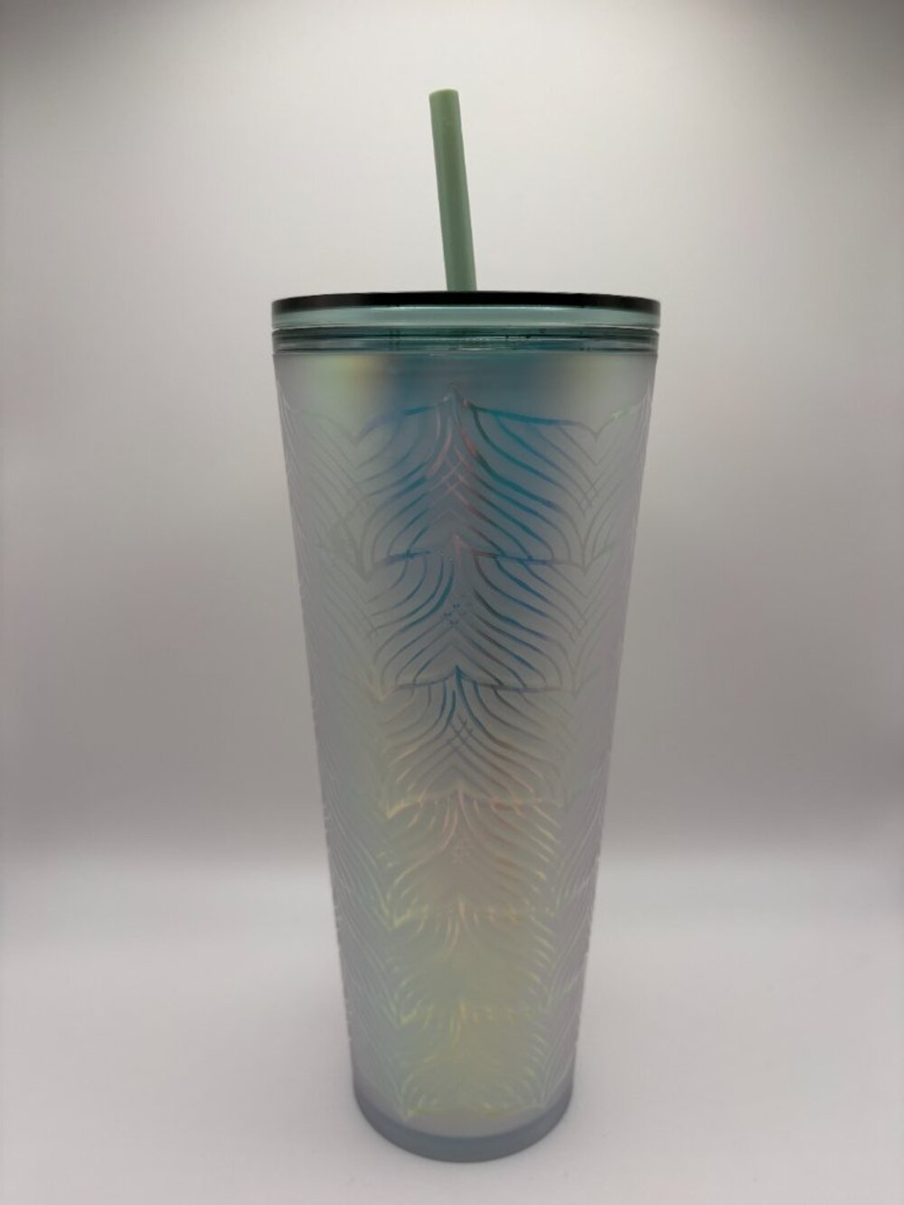 Starbucks Mermaid Tail Cold Tumbler 24oz Iridescent Matte Underseas (SKU:312MIMG